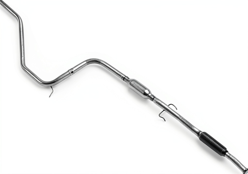 Installing Pavo Resonator Assembly for Trucks Durable Aluminized Steel on a garage workbench