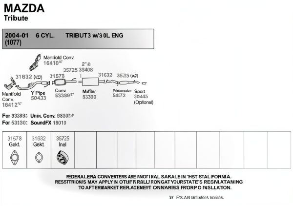 Tenneco Cylinder Head Gasket for Ford Escape-4
