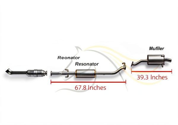 Honda CR-V 2.4L Stainless Steel Exhaust Resonator-1