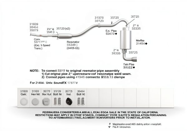 Tenneco Dynomax Exhaust Resonator for Pontiac Vibe-2
