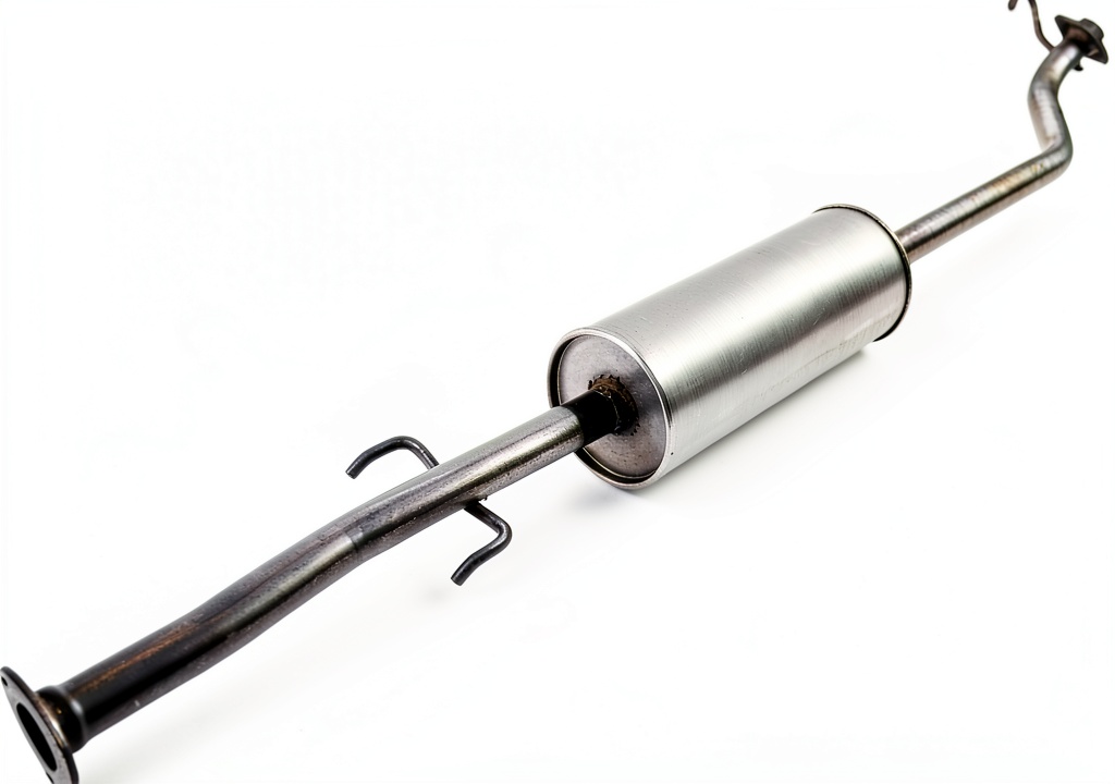 Installing Walker Exhaust Resonator for Honda CR‑V on a wooden workbench
