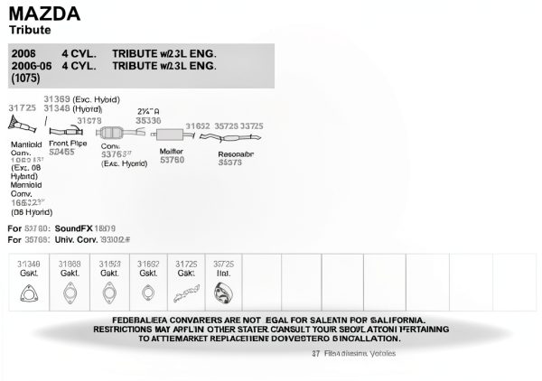 Tenneco Cylinder Head Gasket for Ford Escape-2