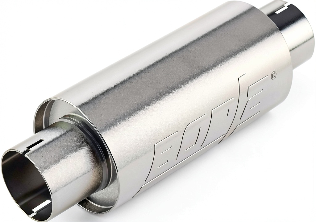Borla resonator installed in a performance vehicle exhaust system