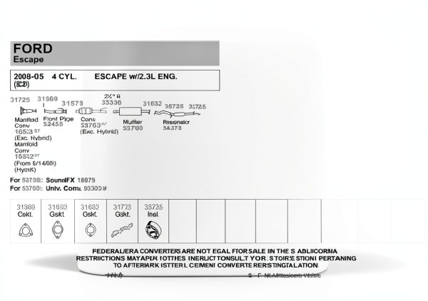 Tenneco Cylinder Head Gasket for Ford Escape-1