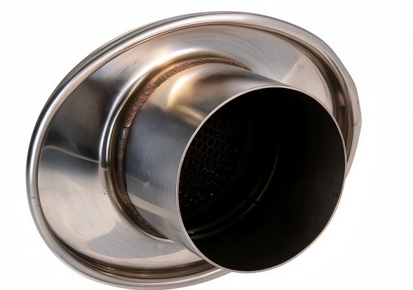 Exhaust Resonator Vibrant Stainless Steel Round-3
