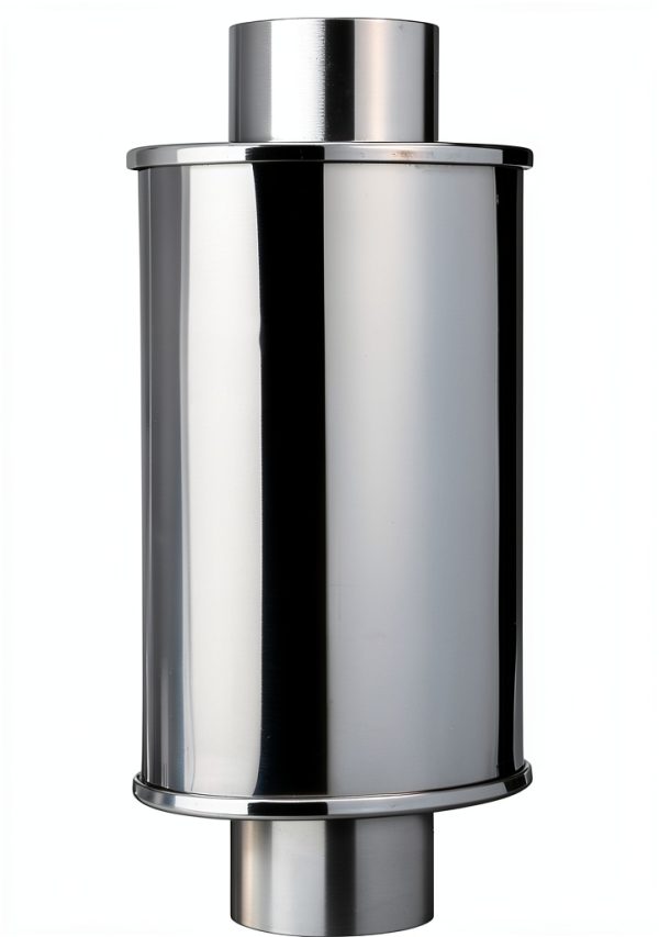 Exhaust Resonator Vibrant Stainless Steel Round-1