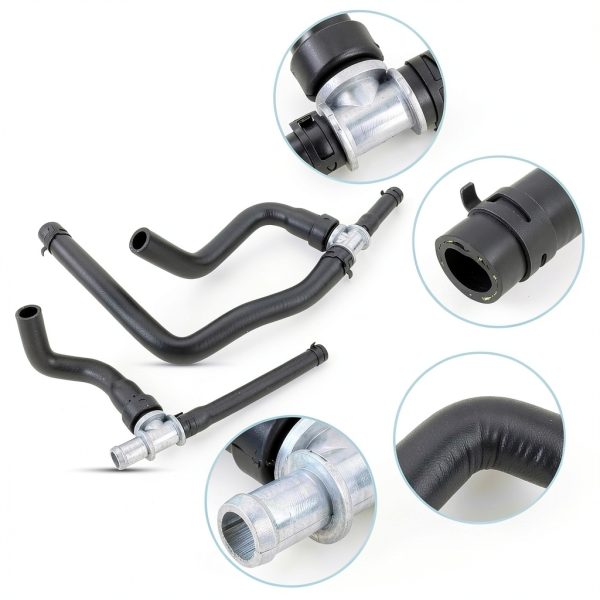 Lqito Heater Hose Black Rubber for Dodge Journey-5