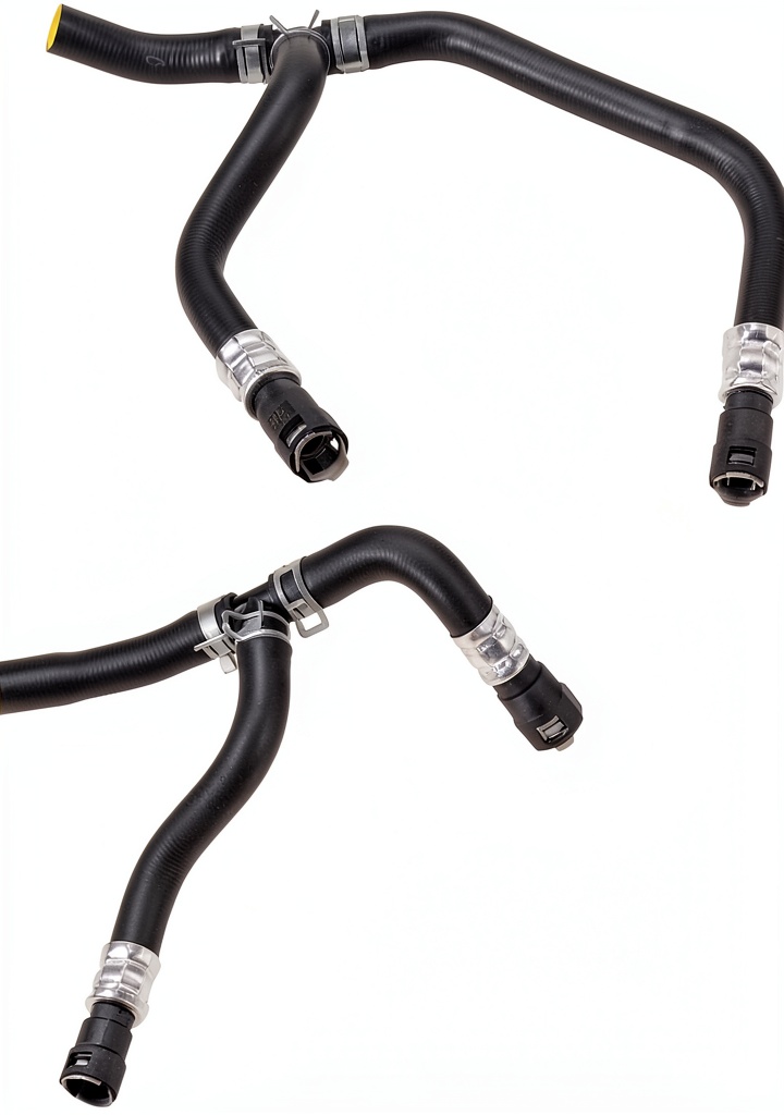 Dasbecan heater hose installed in a GMC Acadia engine compartment