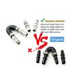 Heater Bypass Kit GEATaaT Aluminum Elbow 5/8 3/4-2
