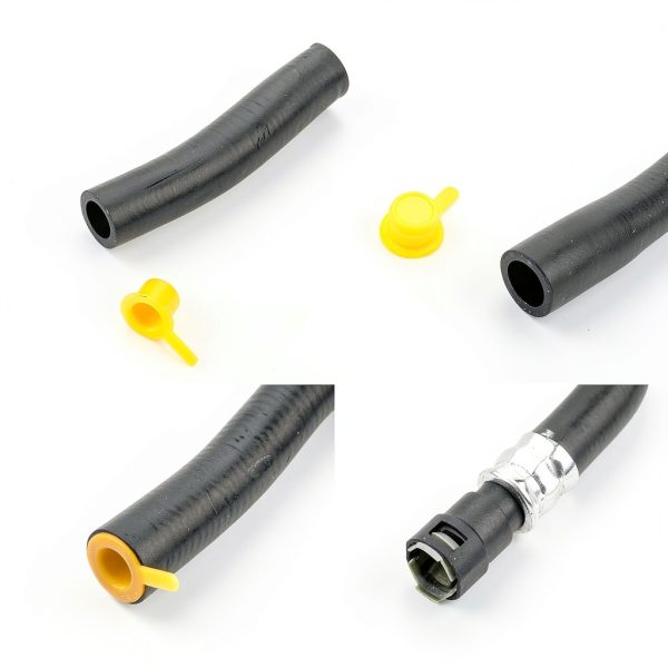 Dasbecan Heater Hose Elbow Rubber Black HVAC Fit-5
