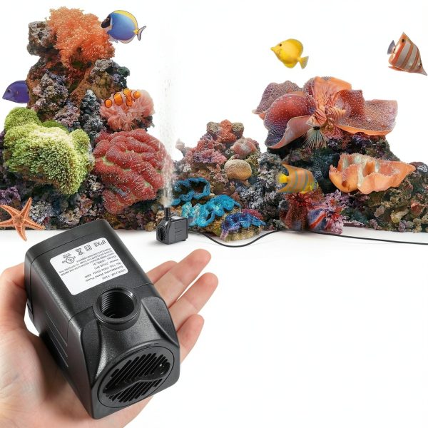 Fountain Pump, 400GPH Submersible , Durable 25W Outdoor Water Pump with 6.5ft Power Cord, 3 Nozzles for Aquarium, Pond, Fish Tank, Water Pump Hydroponics, Backyard Fountain-4